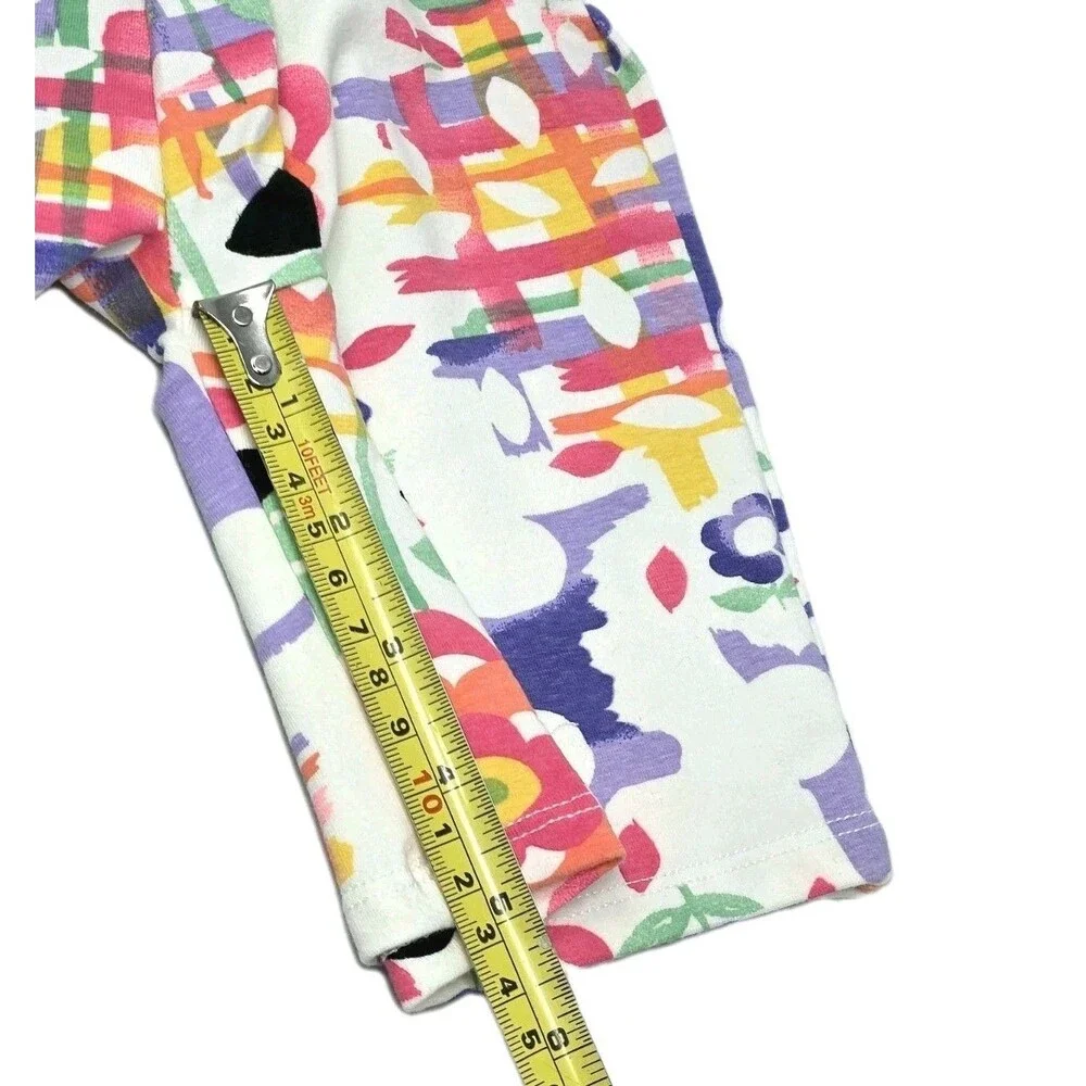 Gilda Marx Kids VTG 90s Colorful Strappy Cotton Unitard Biketard CM Size 8/10